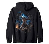 Epic Bible Story Christian Graphic - Samson Battle Zip Hoodie