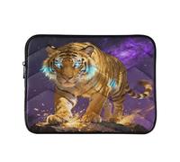 Epic Big Cat Purple 13” Quilted Laptop Sleeve Case Soft Notebook Protector Bag Computer Carrying Case