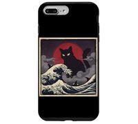 Epic Black Cat Over Stormy Japanese Ocean Waves Case for iPhone 7 Plus/8 Plus