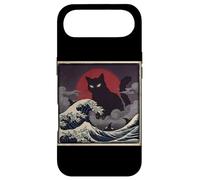 Epic Black Cat Over Stormy Japanese Ocean Waves Case for iPhone Air