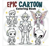 Epic Cartoon Characters Coloring Book: 47 Unique Heroes, Villains, and Fantasy Figures for Creative Fun: A Stunning Collection of Original Line Art ... Princesses, and Quirky Animals for All Ages
