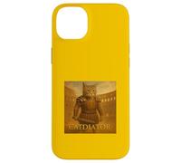 Epic Cat Gladiator in Roman Arena - Vintage Warrior Parody Case for iPhone 14 Plus