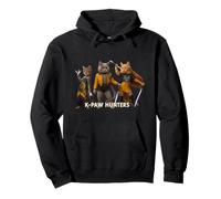 Epic Cat Warriors Parody Retro Synthwave Aesthetic Pullover Hoodie