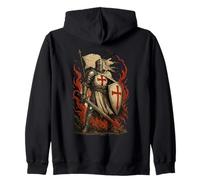 Epic Catholic Christian Templar Knight - Crusaders Zip Hoodie