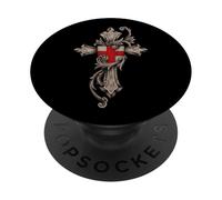 Epic Catholic Templar Cross - Warrior of Christ PopSockets Adhesive PopGrip