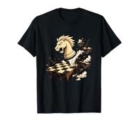Epic Chess Knight Attack Floating Battle Board T-Shirt