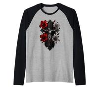 Epic Christian Cross - Jesus Christ Cross Raglan Baseball Tee