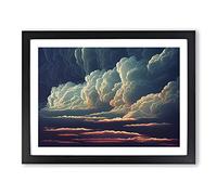 Epic Clouds Framed Print | A2 Black Framed Wall Art | Ready to Hang | Modern Landscape Picture | Living Room Bedroom Lounge Office