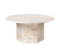 Epic Coffee Table Round Ø80 White Travertine