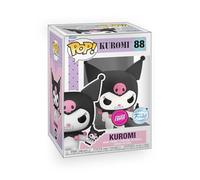 Epic Collectibles Pop Hello Kitty - Kuromi with Phone Flocked (Velvet Finish) Chase Variant Exclusive Vinyl Figure Collectibles Bundle with Compatible Funko Box Protector