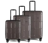 Epic Crate Reflex 4 Roll Suitcase Set 3pcs. brown