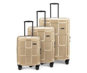 Epic Crate Reflex EVO 4 wheels Suitcase set 3-piece gold colored