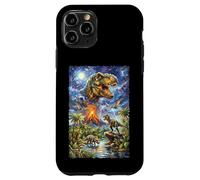 Epic Dinosaur Volcano T-Rex Triceratops Jungle Case for iPhone 11 Pro