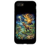 Epic Dinosaur Volcano T-Rex Triceratops Jungle Case for iPhone SE (2020) / 7/8