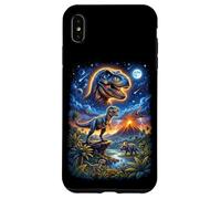 Epic Dinosaur Volcano T-Rex Triceratops Jungle Case for iPhone XS Max