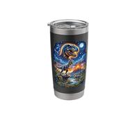 Epic Dinosaur Volcano T-Rex Triceratops Jungle Stainless Steel Insulated Tumbler