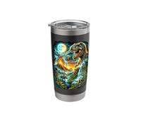 Epic Dinosaur Volcano T-Rex Triceratops Jungle Stainless Steel Insulated Tumbler