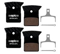 epic Disc Brake Pads with Cooling Fins | L02A, L03A, L04A, L05A, L04C | Fits Shimano 105, GRX, Ultegra, Dura-Ace, Tiagra | Ceramic & Metal Options | 2 Sets (Metal)