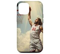 Epic Divine Dunking Jesus on the Holy Basketball Court Case for iPhone 12/12 Pro