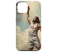 Epic Divine Dunking Jesus on the Holy Basketball Court Case for iPhone 13