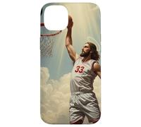 Epic Divine Dunking Jesus on the Holy Basketball Court Case for iPhone 14 Plus