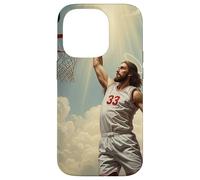 Epic Divine Dunking Jesus on the Holy Basketball Court Case for iPhone 14 Pro