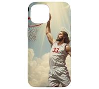 Epic Divine Dunking Jesus on the Holy Basketball Court Case for iPhone 15
