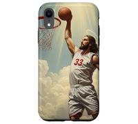 Epic Divine Dunking Jesus on the Holy Basketball Court Case for iPhone XR