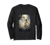 Epic Divine Dunking Jesus on the Holy Basketball Court Long Sleeve T-Shirt