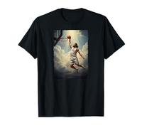 Epic Divine Dunking Jesus on the Holy Basketball Court T-Shirt