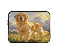 Epic Dog Gold 13” Quilted Laptop Sleeve Case Soft Notebook Protector Bag Computer Carrying Case