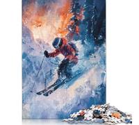 Epic Downhill Descent Jigsaw Puzzles Puzzles for Adults Kids. 1000 Piece Great Gifts Challenge Toy Educational Games Home Decoration for Adults& Kids Age 14 Years Up 1000pcs (40x28cm)