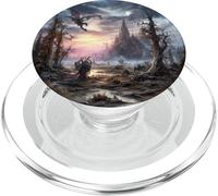 Epic Dragon Fantasy Landscape PopSockets PopGrip for MagSafe