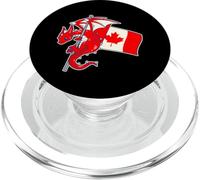 Epic Dragon with Flag of Canada - Canadian PopSockets PopGrip for MagSafe