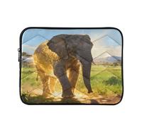 Epic Elephant Gold 13” Quilted Laptop Sleeve Case Soft Notebook Protector Bag Computer Carrying Case