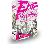 Epic Encounters: Steppe of the Lizard Thane RPG Fantasy Roleplaying Tabletop Game with 20 Detailed Miniatures, Double-Sided Game Mat, & Game Master Adventure Book with Monster Stats, 5E Compatible