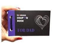Epic Entertainers Dad Coupon Book | Funny & Sentimental Pre Filled Coupons, Fathers Day Gift, DIY Gift with 3 Blank Coupons for Father's Day, Birthday, or Christmas