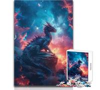 Epic Fantasy Cosmic Dragon 1000 Piece Jigsaw Puzzle for Teenagers Interactive Logical Thinking Game Ideal Memorable Occasion Gift Size 50x75cm