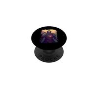 Epic fantasy knight a hero into the shadows PopSockets Adhesive PopGrip