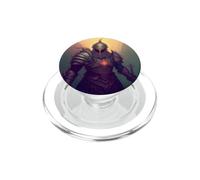 Epic fantasy knight a hero into the shadows PopSockets PopGrip for MagSafe
