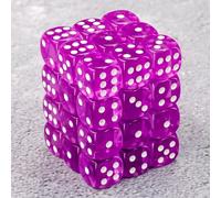 Epic Forge -6 Sided Dice - Pack of 36 Dice - Transparent Violet