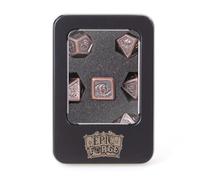 Epic Forge - 7 metal dice set 16mm (metal box) - Devil Eye Bronze