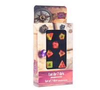 Epic Forge 7 Multiformat Dice - Glow in the Dark Fire