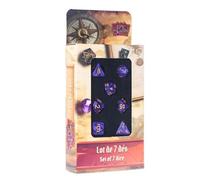 Epic Forge -7 Multiformat Dice Set - Pearl Purple & Gold Number
