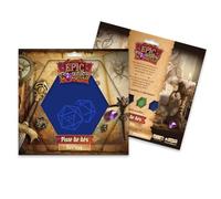 Epic Forge-Dice Track - D20 Dark Blue - 19 x 19 cm - Leather and Velvet
