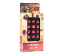 Epic Forge-Set of 12 D6 Dice - 12 mm - Red
