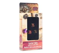 Epic Forge Set of 3 Positive Modifier Dice - 16mm - Red and Black