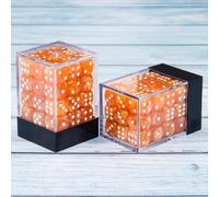 Epic Forge Set of 36 Dice 6 Sides - 12 mm Pearlescent Orange