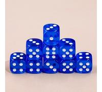 Epic Forge - Set of 36 six-sided dice - Transparent Blue