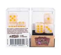 Epic forge Set of 5 6 Sided Dice - White Pearl